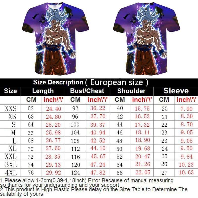 3d Mens Womens Print Dragon Ball Z Vegeta Goku Tshirts Casual Tees Shirts Anime