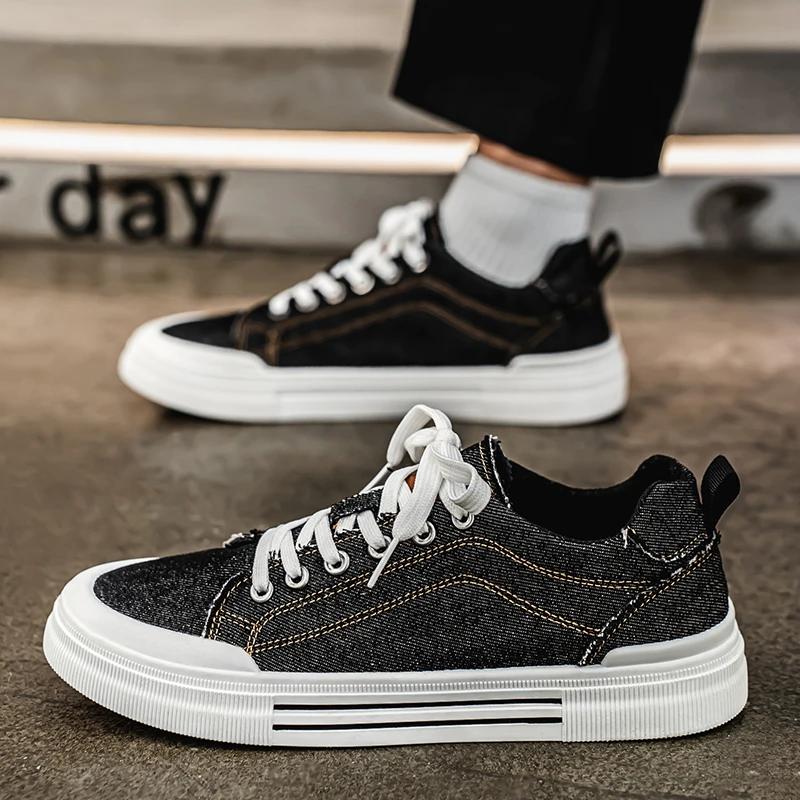 Мода 2025 Ковбойские мужские вулканизированные туфли Большой размер 48 Обувь для скейтборда Мужские низкие удобные повседневные туфли для мужчин Кроссовки Летние эспадрильи