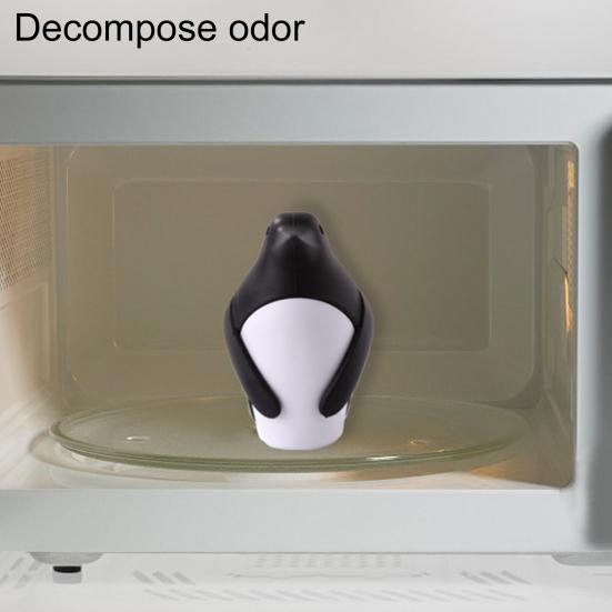 Держатель дезодоранта для холодильника Yousheng, съемный, многофункциональный, с отверстием, в виде пингвина, дезодорант для холодильника, поглотитель запаха для кухни