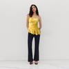 Strapless Tie Dye Vest For Women In Summer, Sexy Off Shoulder, Ruffled Edge Short Top, Casual Trend, Instagram Style