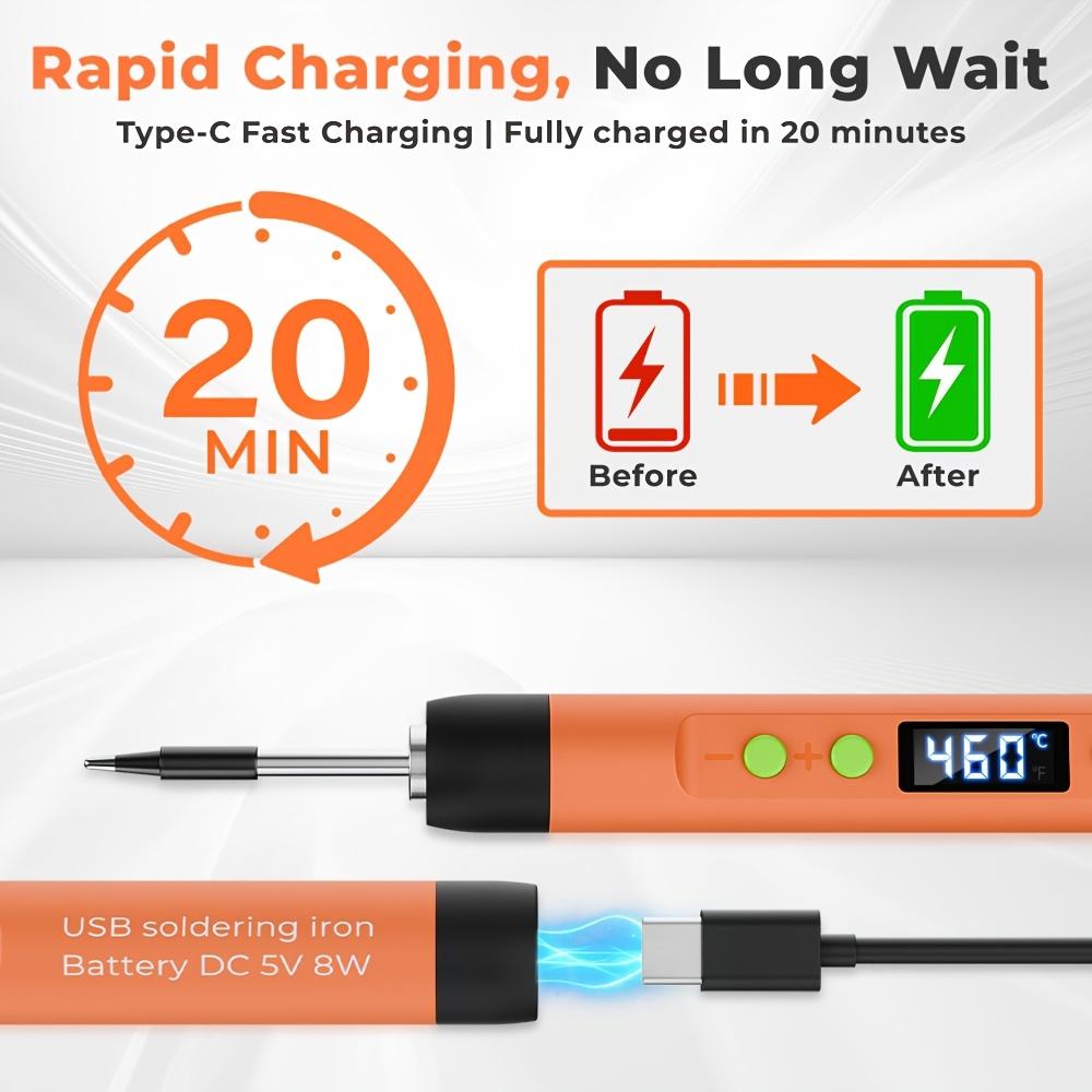 Digital Display Temperature Control Fast Charging Soldering Iron Set, Electronic DIY Handmade Mobile Phone Circuit Board Repair,