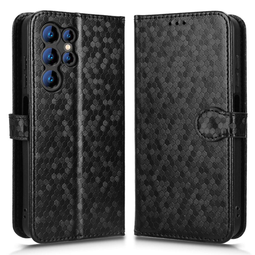 Для Oukitel C61 Pro/C61 Чехол-кошелек Тиснение в виде точек Искусственная кожа Чехол для телефона с ремешком на запястье