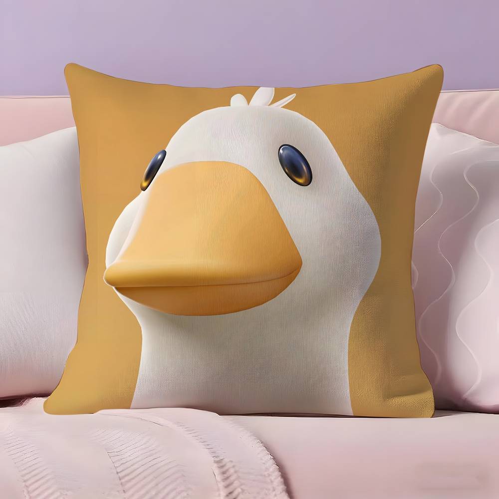Kwaii Anime P-Party Animals Pillow Case Anti-dustmite Pillowcase Invisible zipper silky short plush Sofa cushion cover