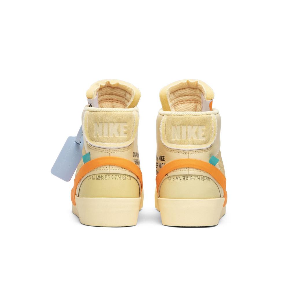 Nike Blazer Mid 'All Hallows Eve' (Unisex) Canvas / Pale Vanilla-Black-Total Orange Skateboard Shoes AA3832 700