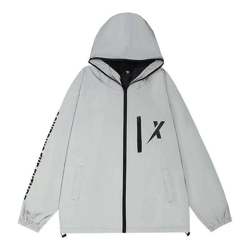 «Светоотражающая зимняя ветровка»: Японская модная куртка унисекс для студентов.
