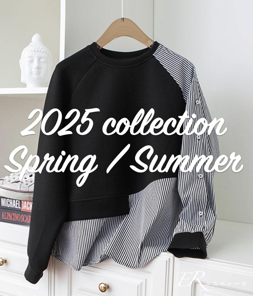 MRLuse Striped Docking Layered Style Mixed Cute Layered Striped Round Perfect for Working from Remote Women's Shirt, Top, Lightweight, Spring, Summer,