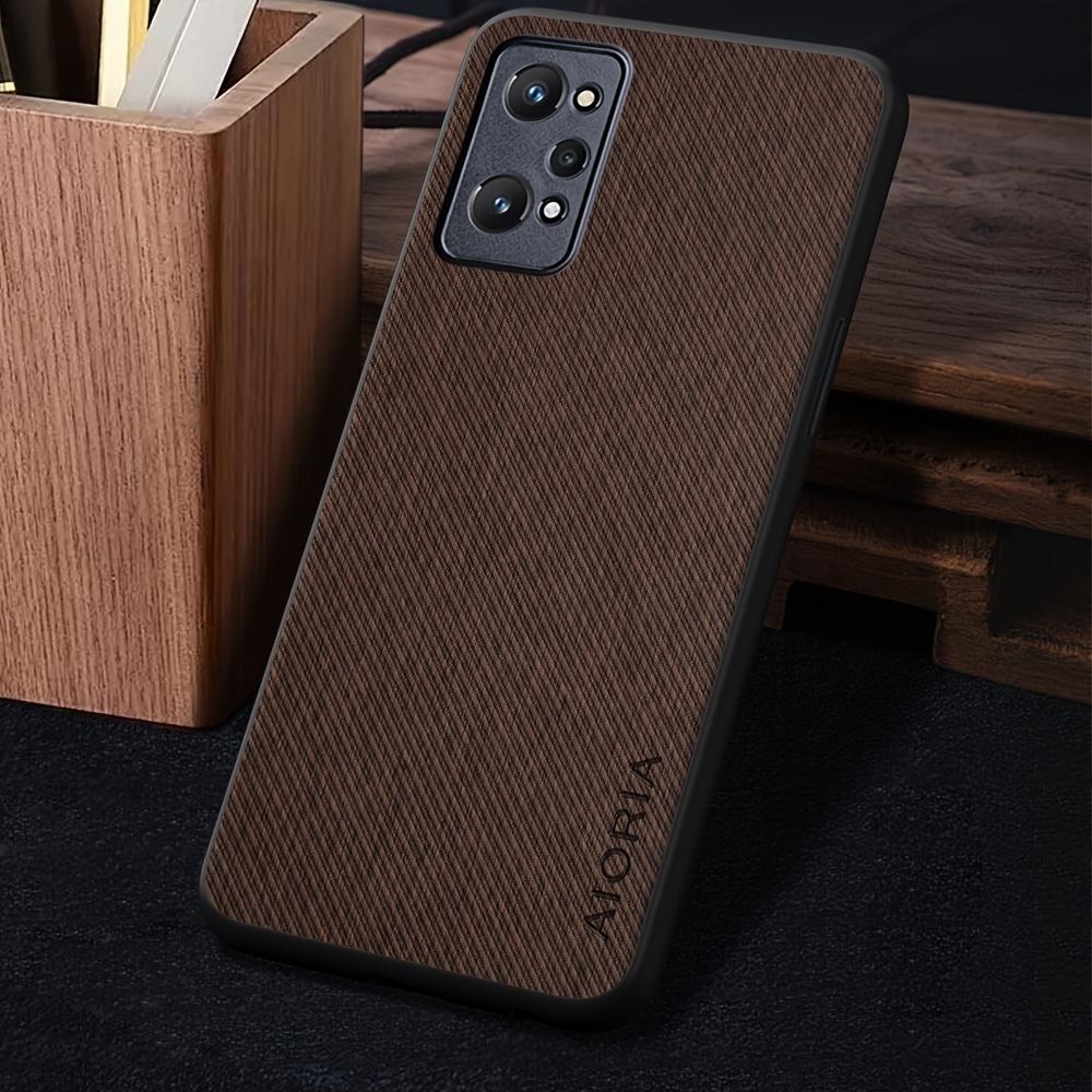 Чехол для телефона - Чехол для OPPO для RealMe GT 3 2 GT3 GT2 Pro 5G, Защитная задняя крышка из искусственной кожи с винтажной стиркой и твиловой текстурой