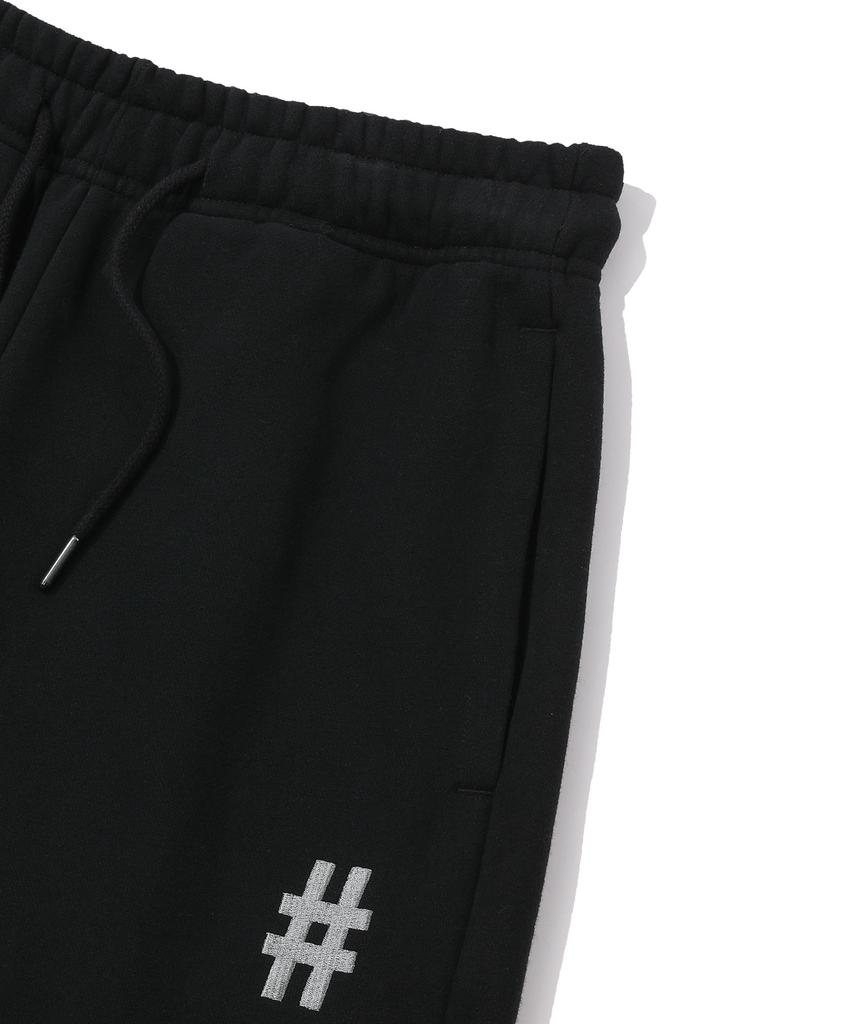 Женские базовые спортивные штаны BEENTRILL с флисовой подкладкой и логотипом-хэштегом (черный)