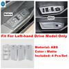 Matte Car Window Glass Lift / Water Cup Holder / AC Air Outlet Cover Trim ABS Accessories For Volkswagen T-Roc T Roc 2018 -