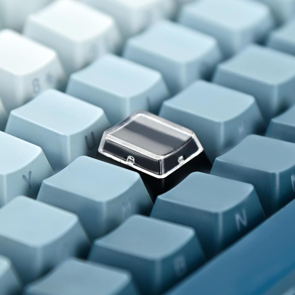 BTXETUEL Мгновенные двухслойные колпачки для клавиш с прозрачными защитными колпачками для самостоятельного изготовления съемных наклеек и вырезания из бумаги, совместимые с переключателями Cherry MX