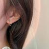 Korean Version of High-end Design Simple Wavy Earrings for Women with Light Luxury Temperament High-end Earrings