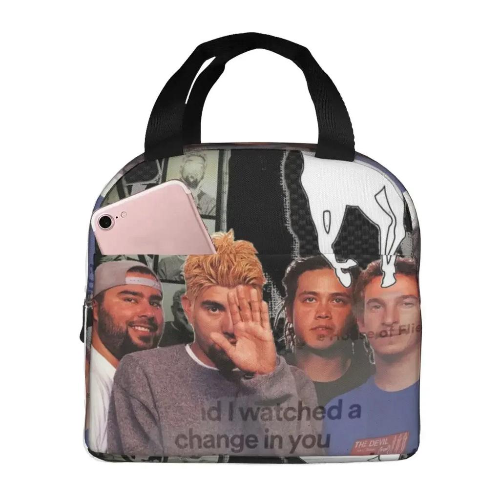 Deftones Rock Band Ohms White Pony Insulated Lunch Bag for School Cooler Thermal Food Box Tote Leakproof Lunch Boxes Container