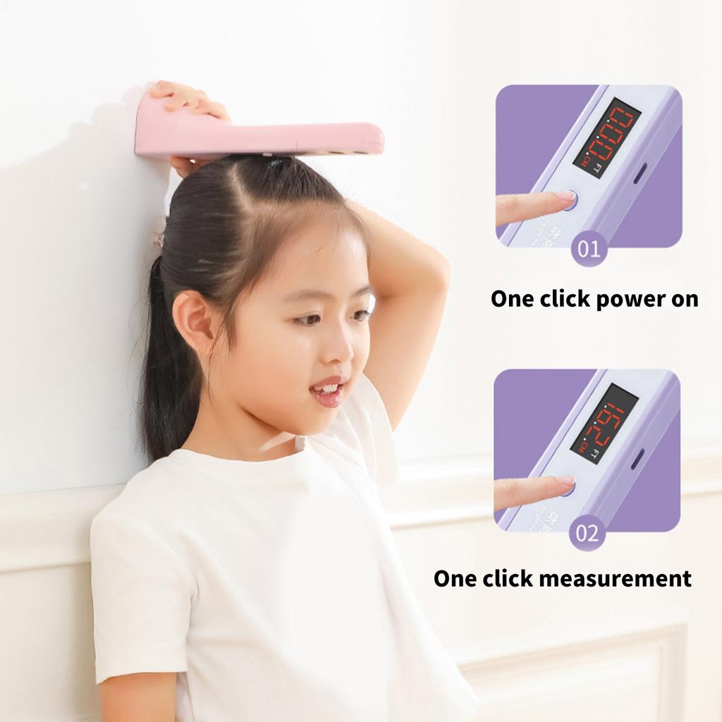 Portable Ultrasonic Height Measuring Device with Rechargeable Battery High Precision Height Measure for Home & Gym Use
