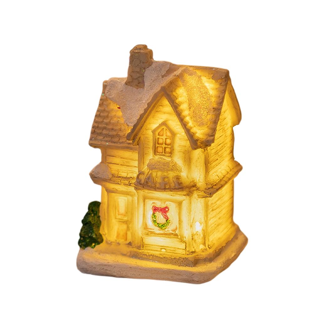 Рождественская деревня Светодиодная освещенная деревня, Коллекция рождественской деревни Декор для комнаты в помещении Коллекционные здания
