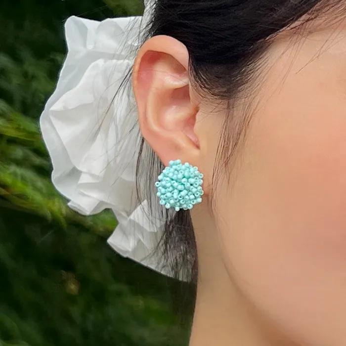 Серьги-цветы для вечеринки (4colors)