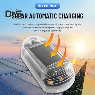 Солнечные лампы для кабины грузовика Беспроводные солнечные светодиодные лампы Всепогодные 7 цветов Управление через приложение Солнечные лампы на крыше для грузовиков