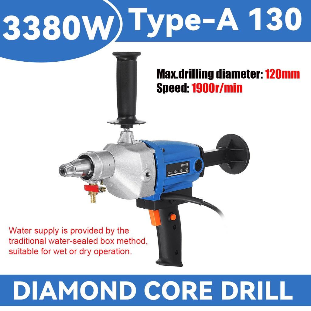 220V 4300W 120mm Electric Diamond Core Drill Dry Wet Water Drill with Handle Handheld Concrete Core Drilling Machine