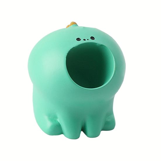 Милый держатель для зубных щеток в виде животного, забавный полимерный держатель для ручек, мини-подставка для одной зубной щетки в виде животного, органайзер для ванной комнаты для столешницы в туалетной комнате, офиса