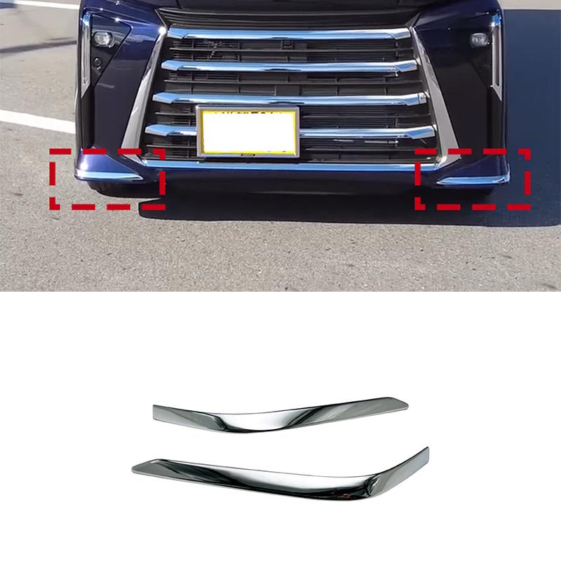 For DAIHATSU Tanto 2024 2025 ABS Car Front bumper corner guard protector cover trim Exterior Accessories