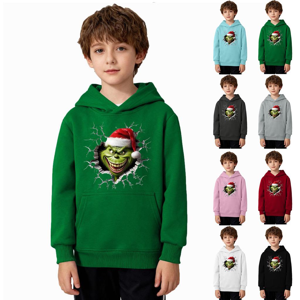 Christmas Sweatshirt Boys Girls Ugly Xmas Christmas Shirt Crewnek Toddler Long Sleeve Pullover Outfit Tops