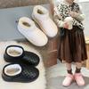 New Children's Leather Snow Boots Waterproof and Warm Cotton Boots Autumn and Winter Plus Velvet Cotton Shoes