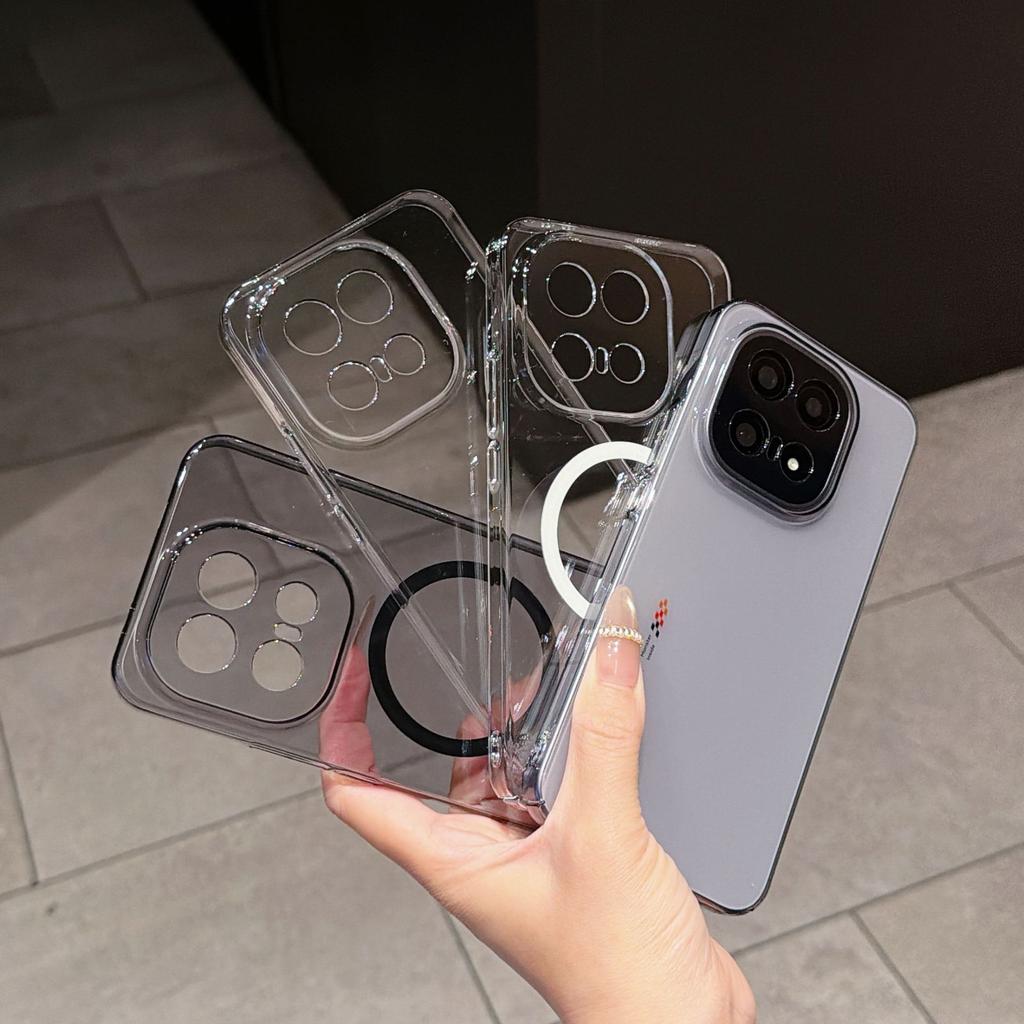 Мелкие отверстия и высокая прозрачность, подходит для VIVO-X300Pro магнитный чехол для мобильного телефона IQOO15 простой и прозрачный нишевый жесткий ПК чехол