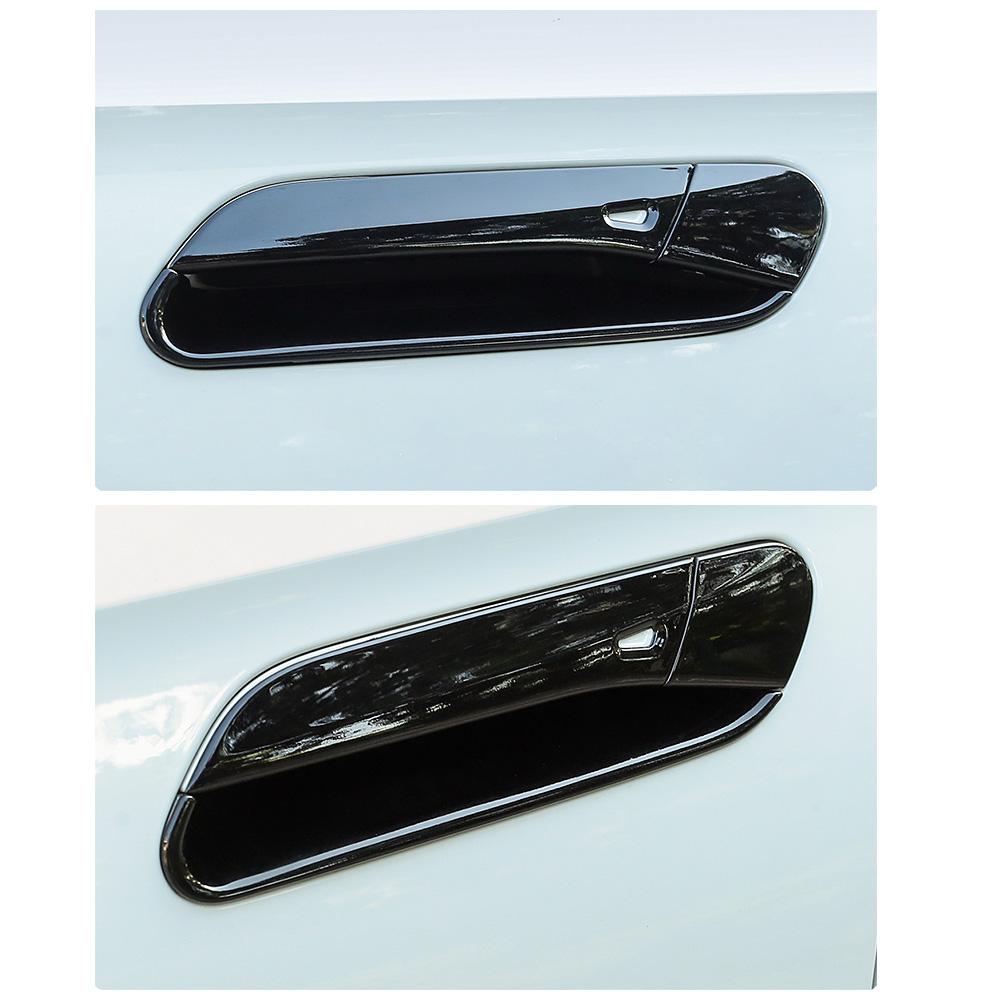 Для Volkswagen VW ID.4 ID4 автомобильная наружная дверная ручка зеркало заднего вида ремонт глянцевая черная наклейка анти