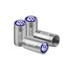 MPSGW1 4PCS Car Badge Wheel Tires Valve Caps Metal Tyre Dust Cover For VW Golf Motion Touran Rline TDI R32 MK4 GTI Tiguan Jetta Sagitar