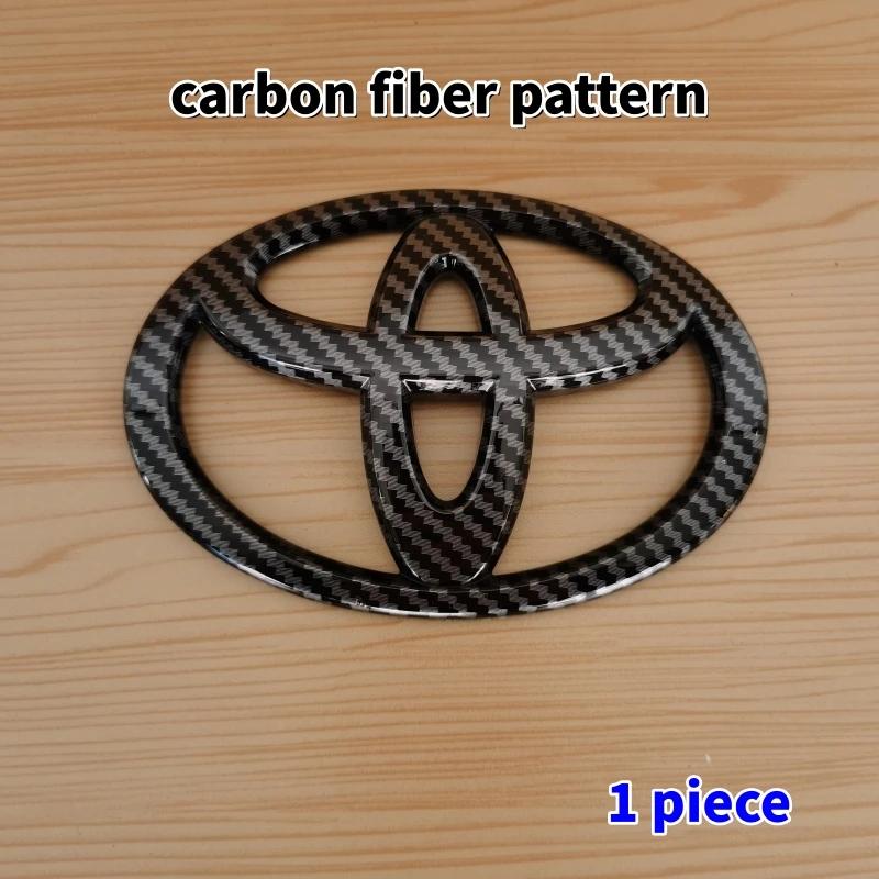 uwhpc2 3D Car Emblem sticker For Toyota Front Grill Hood Rear Trunk Logo Corolla Camry RAV4 Hilux Yaris Prius Prado Badge Accessory