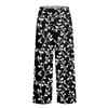 Women's Fashionable Floral Print Straight Leg Pocket Elastic Waist Casual Pants Pants