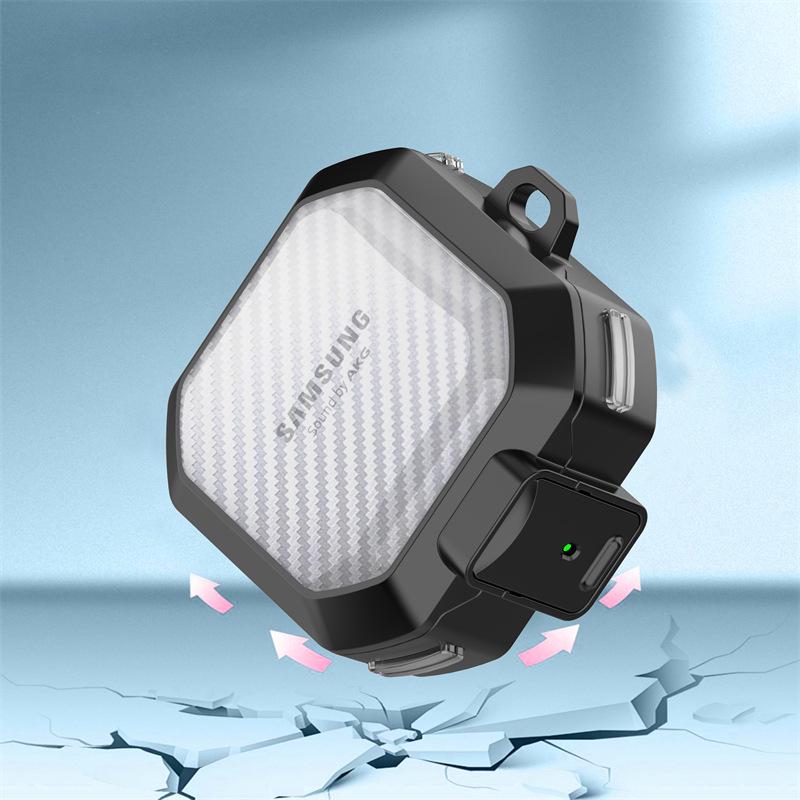 Защитный чехол Samsung BudsCore Buds2 Pro Прозрачный Углеродное волокно