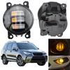 Дневные ходовые огни 9 см в диаметре Противотуманная фара для Subaru Forester 2013 2014 2015 2016 2017 2018 Сборка противотуманной фары H8/H11 12V
