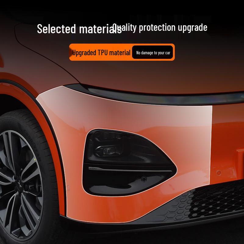 XPeng G6 Invisible Body Wrap: Anti-Scratch TPU Film for Front & Rear Bumpers, Pre-Cut & Transparent