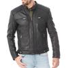 Men's Genuine Lambskin Black Leather Jacket Stylish Motorcycle Bomber Biker Outerwear MJ 227