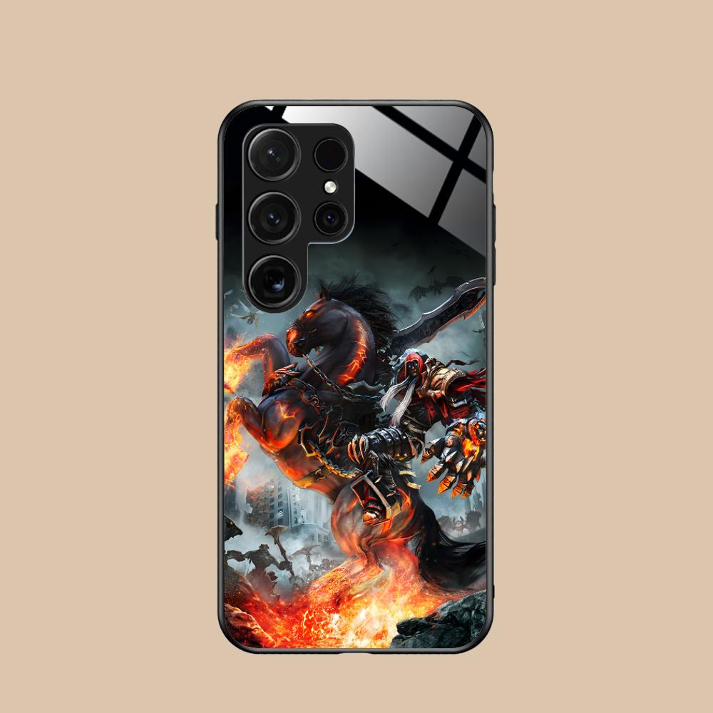 Игровой чехол Darksiders для мобильного телефона Samsung Galaxy S26 S25 S24 S23 S22 S21 S20 Note20 Plus FE Ultra Стеклянный Цветной Чехол Чехол