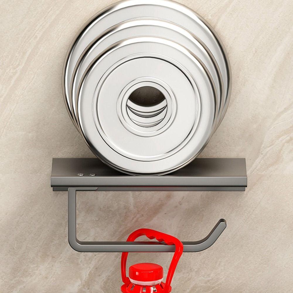 Самоклеящийся держатель для рулона салфеток, алюминиевая стойка для хранения телефона, держатель для туалетной бумаги, ванная комната