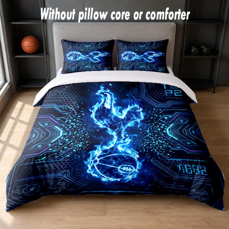 Tottenham Hotspur Design Bed Bedding Set 1 Duvet Cover + 2 Pillowcases Soft Breathable Household Bed Linens