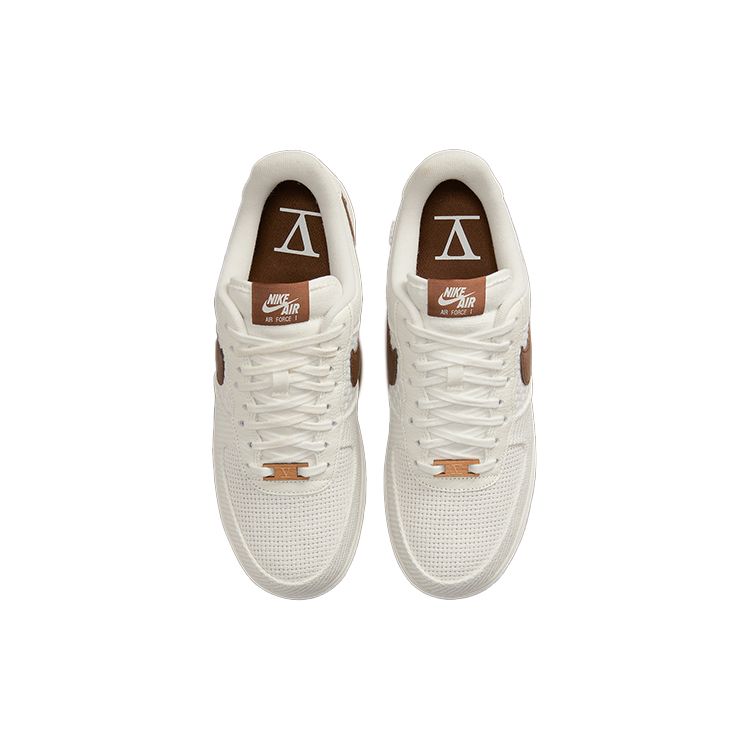 Nike Мужские кроссовки Air Force 1 07 SNKRS Day White Summit-White Cacao-Wow DX2666-100