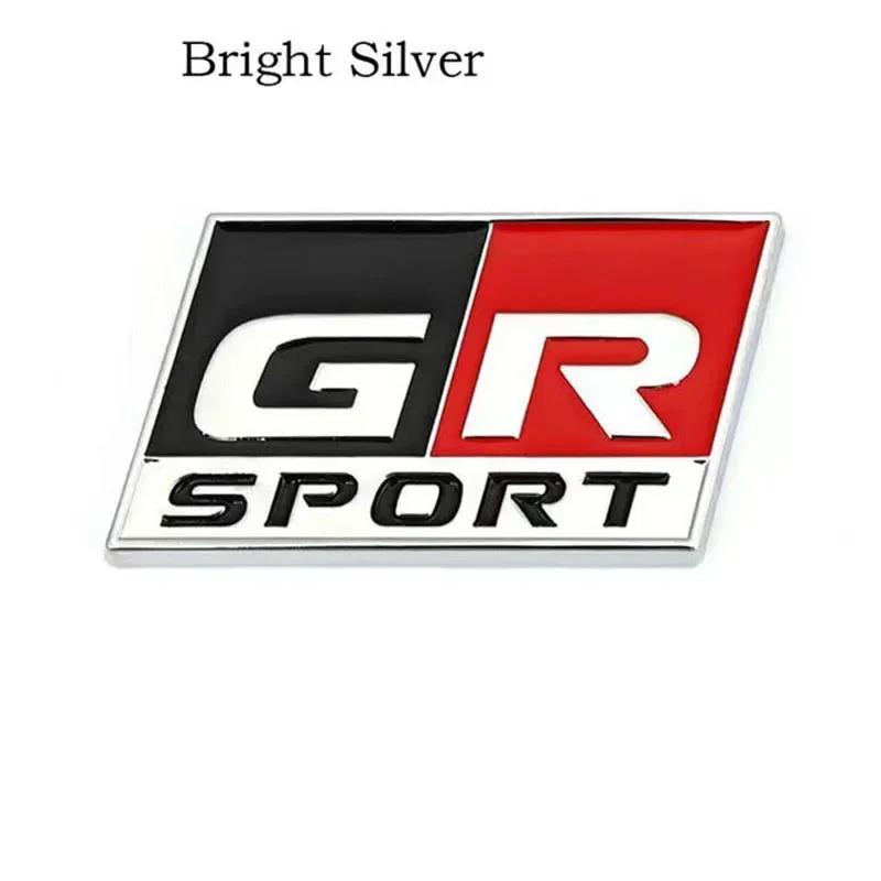 3D Металлическая эмблема логотипа GR Sport для решетки радиатора капота автомобиля, наклейка-декаль на крыло для HV YARiS RZ RC RS Prius