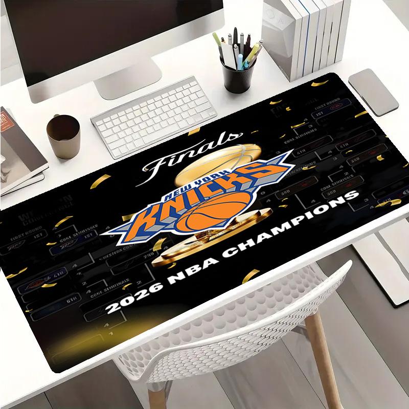 Коврик для мыши с логотипом Knicks - Нескользящая резиновая основа, Гладкая поверхность для работы, игр, офиса и дома, Настольный коврик для мыши
