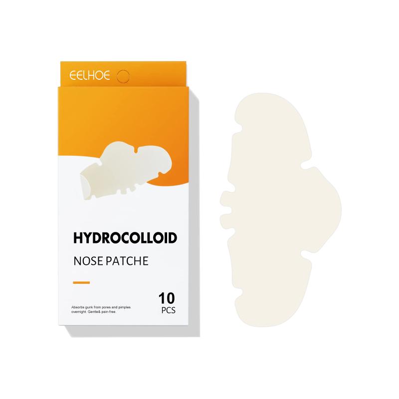 Blackhead Remover Hydrocolloid Nose Strips Deep Cleansing Facial Pore Patch for Nighttime Skincare 10pcs