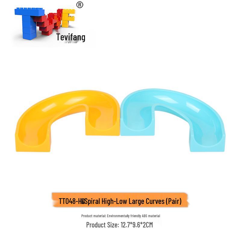 Large Particle Ball Track Building Blocks for Kids