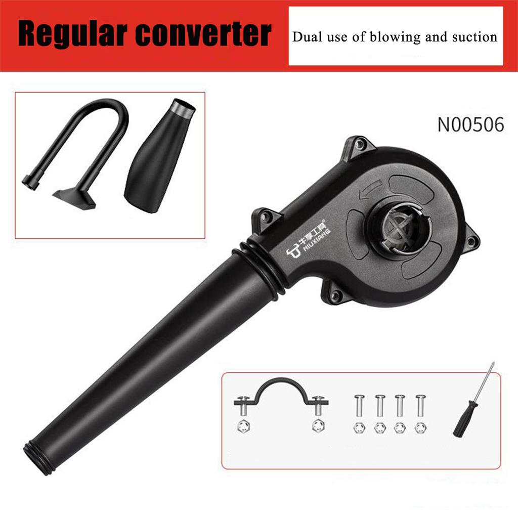 Мини-воздуходувка угловая шлифовальная машина изменена на воздуходувку компактную для надувания, выдувания листьев, пыли, чистки автомобиля принадлежности для выдувания