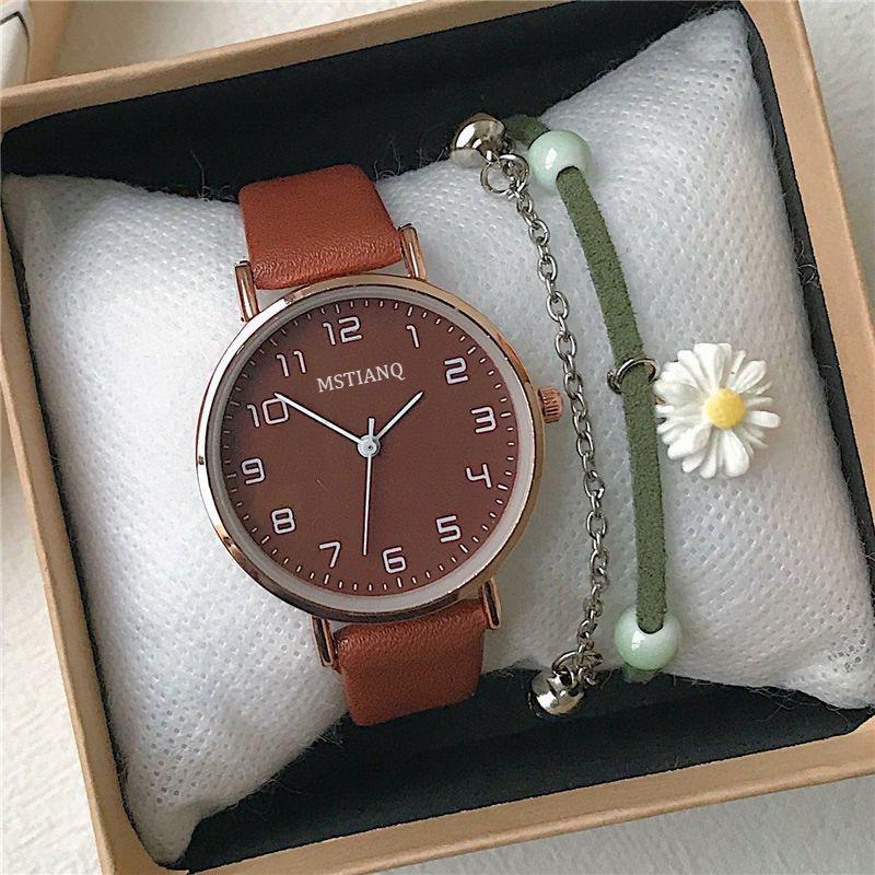 Niche Watch Female Style High Value Watch Junior High School Students Antique Style High Sense Small Fresh Student Quartz Watch