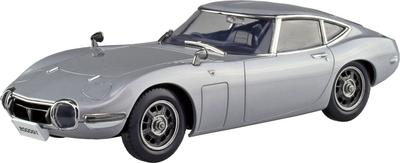 Aoshima Bunka Kyozai Rakupla Сборная модель-конструктор Toyota 2000GT Thunder Silver Metallic 1/32 № 06-SS Предварительно окрашенная (Автомобиль)