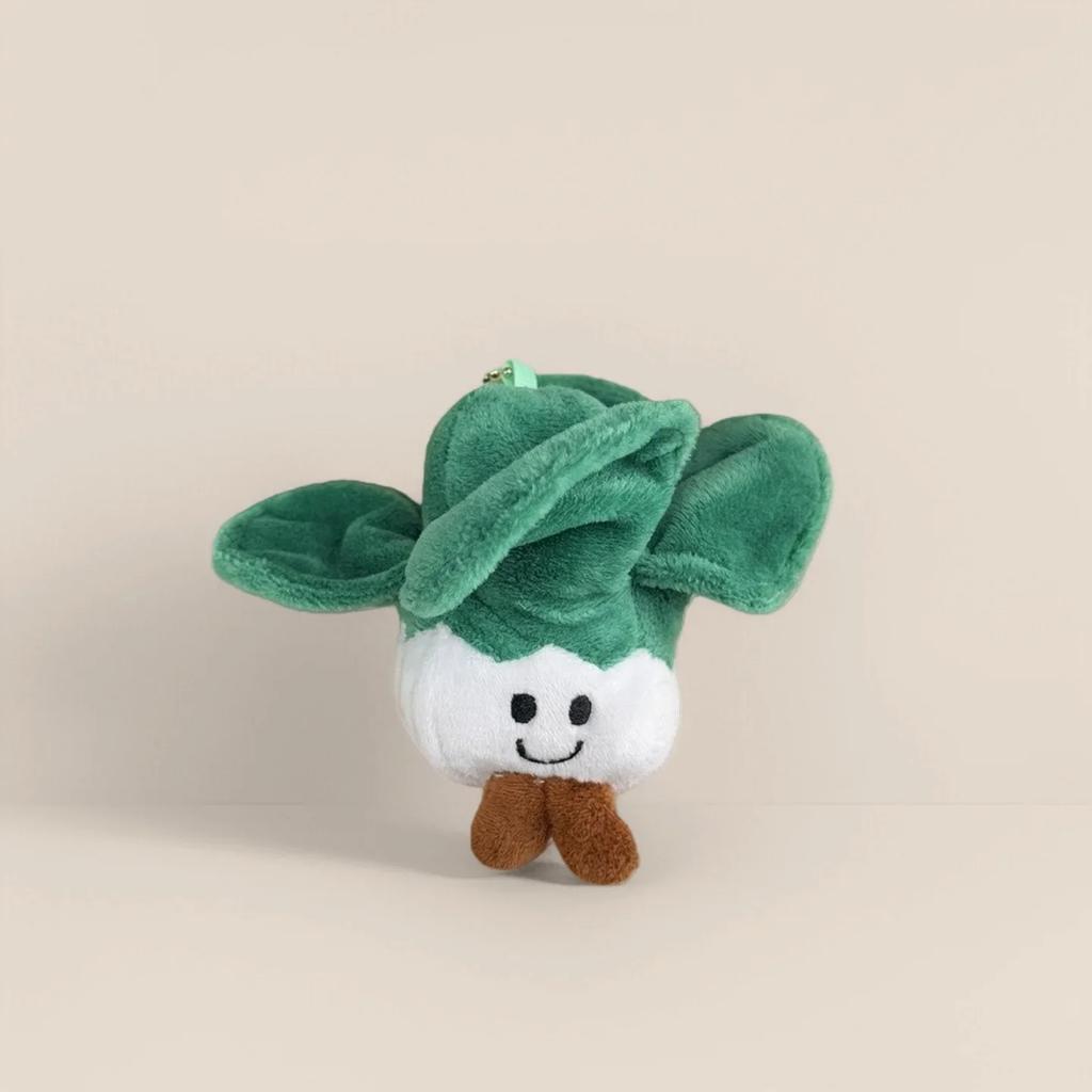 Cartoon Cute Fruit and Vegetable Plush Series Keychain Toy Peach Pear Cherry Doll Smiling Face Fruit Decoration Pet Gift