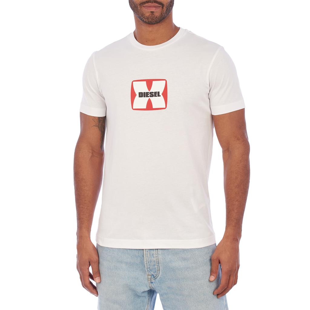 Men's A03848-80GRAI Printed Short-Sleeved T-Shirt