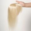 HAIRCUBE Блондинка Remy из натуральных волос для женщин с истонченными волосами, парик для волос с челкой, шелковая заколка на основе, топпер, верхние волосы