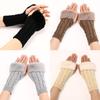 Faux Rabbit Hair Knitted Gloves Warm Plush Gloves Fashion Winter Mittens  Women Girls