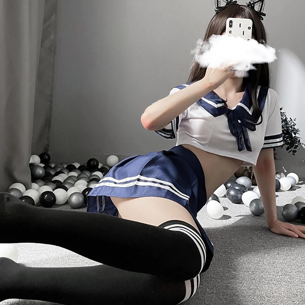 Sexy Costume Exotic Underwear Cosplay Costumes Women's Sexy Cosplay Nurse Student Uniform SchoolGirl Jk Lingerie Role Play